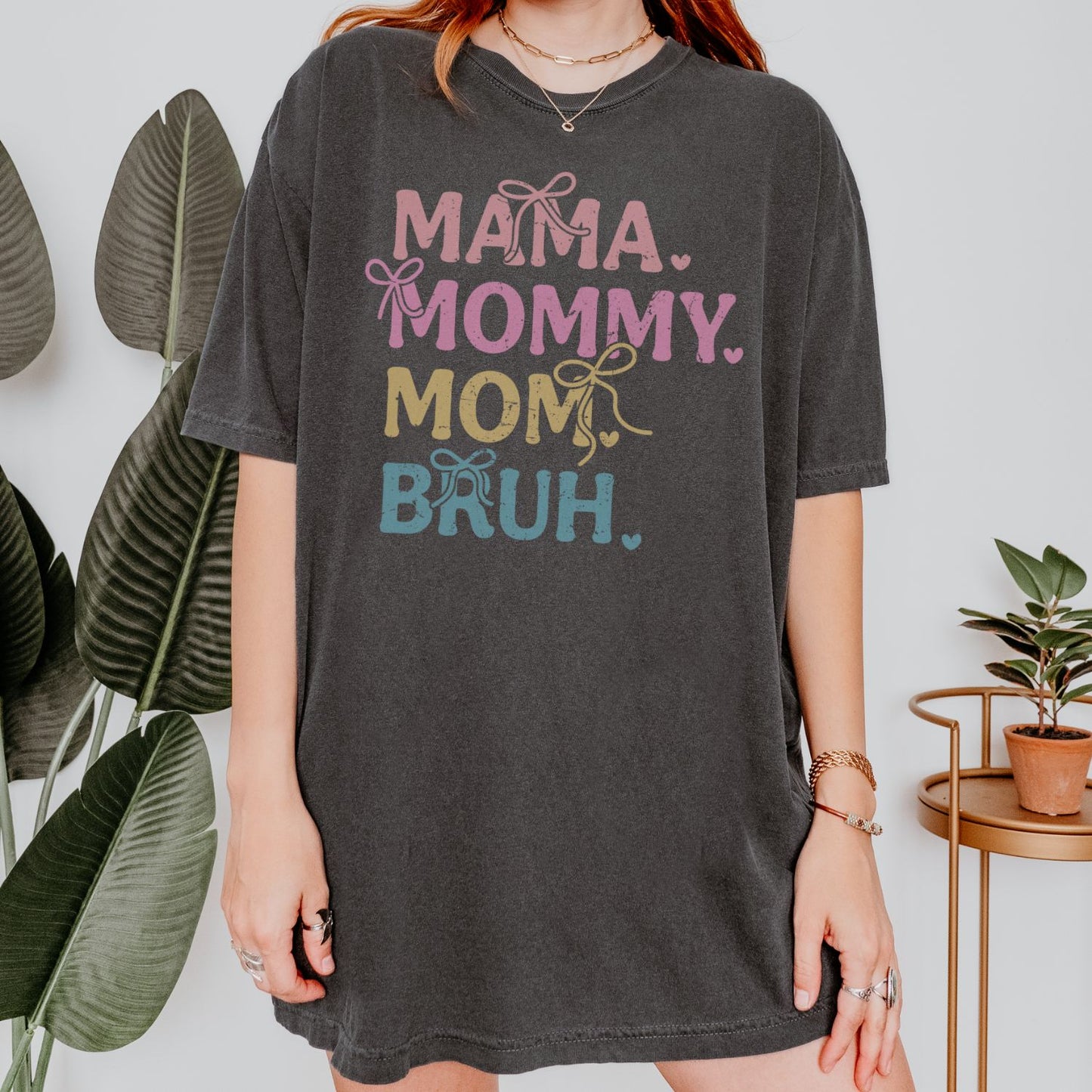Mama Mommy Mom Bruh Coquette T-Shirt