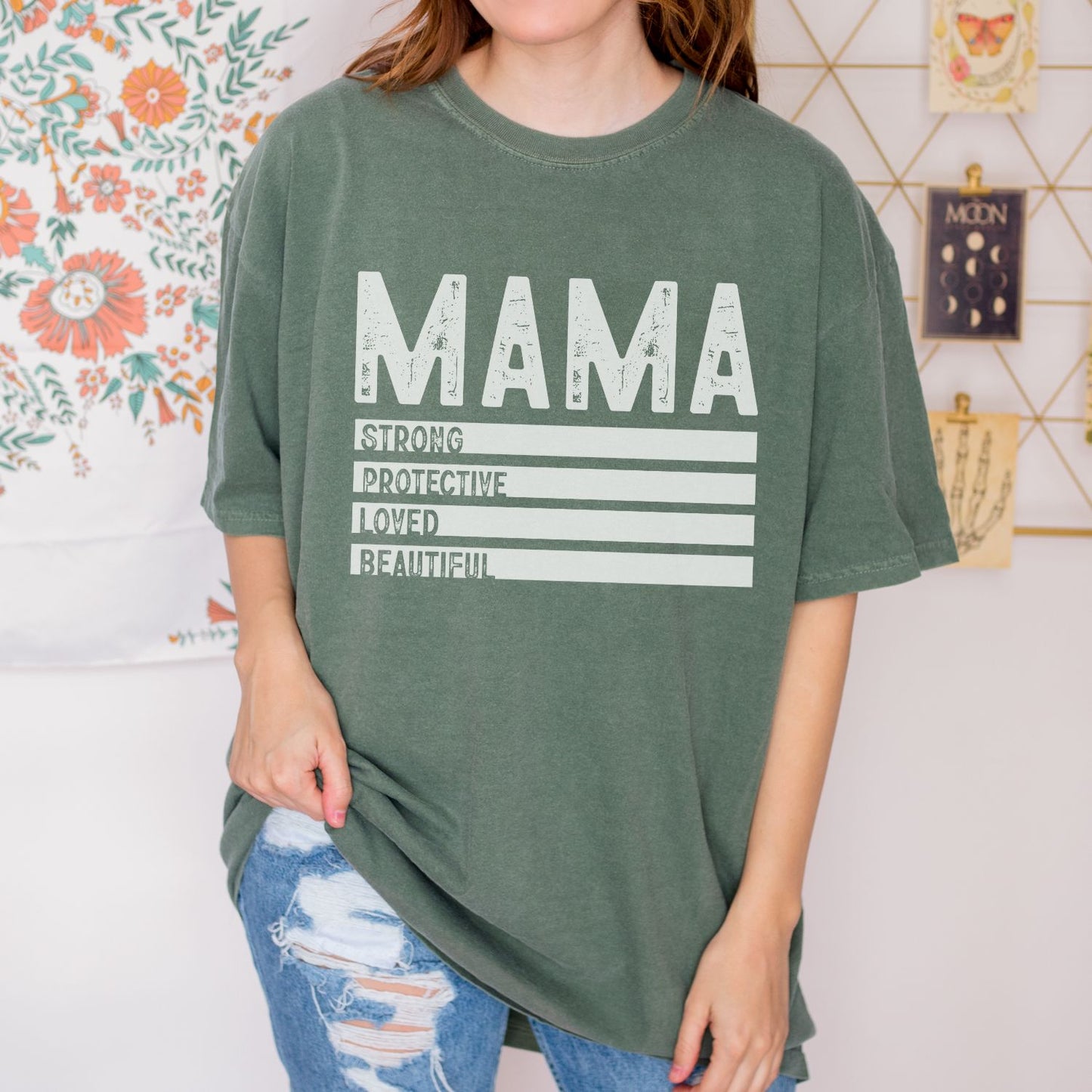Mama Strong Protective Loved Beautiful T-Shirt