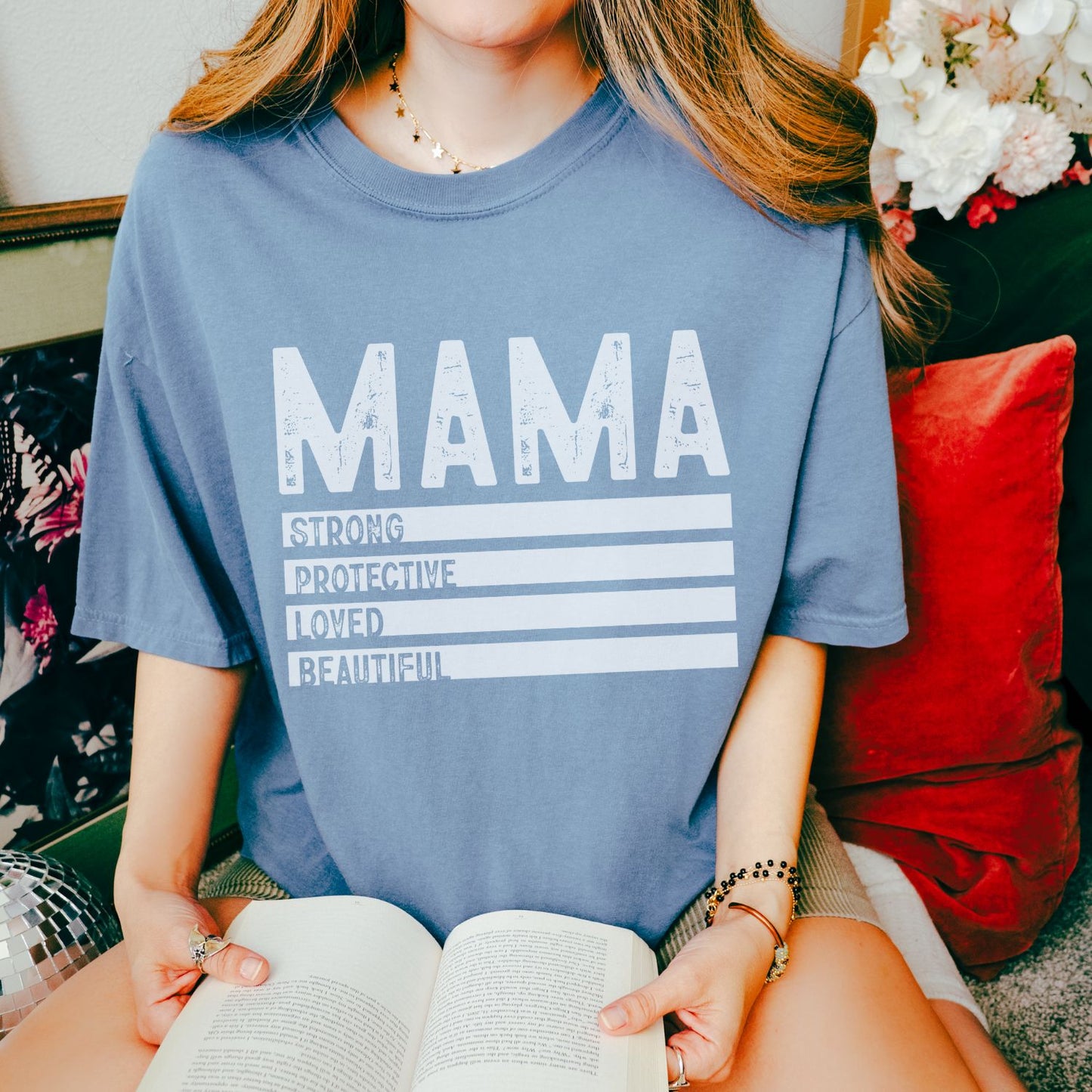 Mama Strong Protective Loved Beautiful T-Shirt