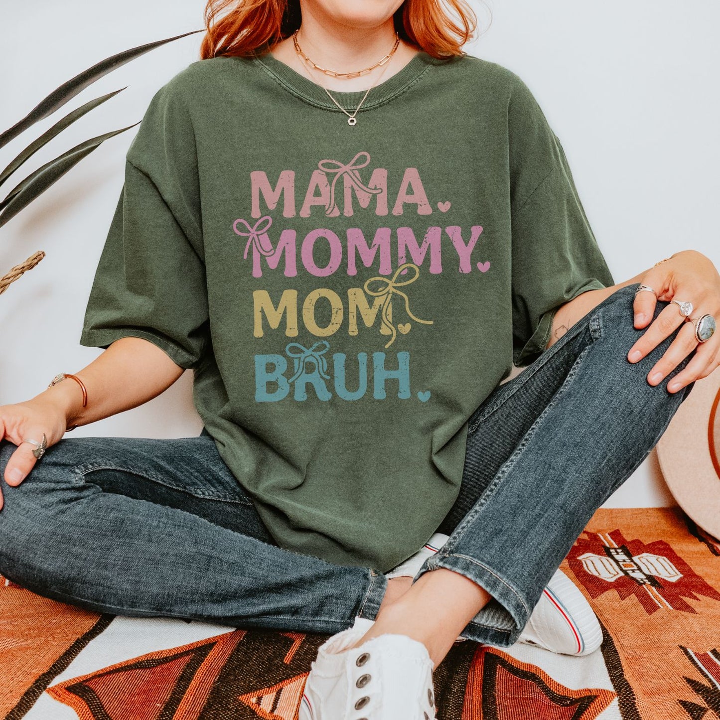 Mama Mommy Mom Bruh Coquette T-Shirt