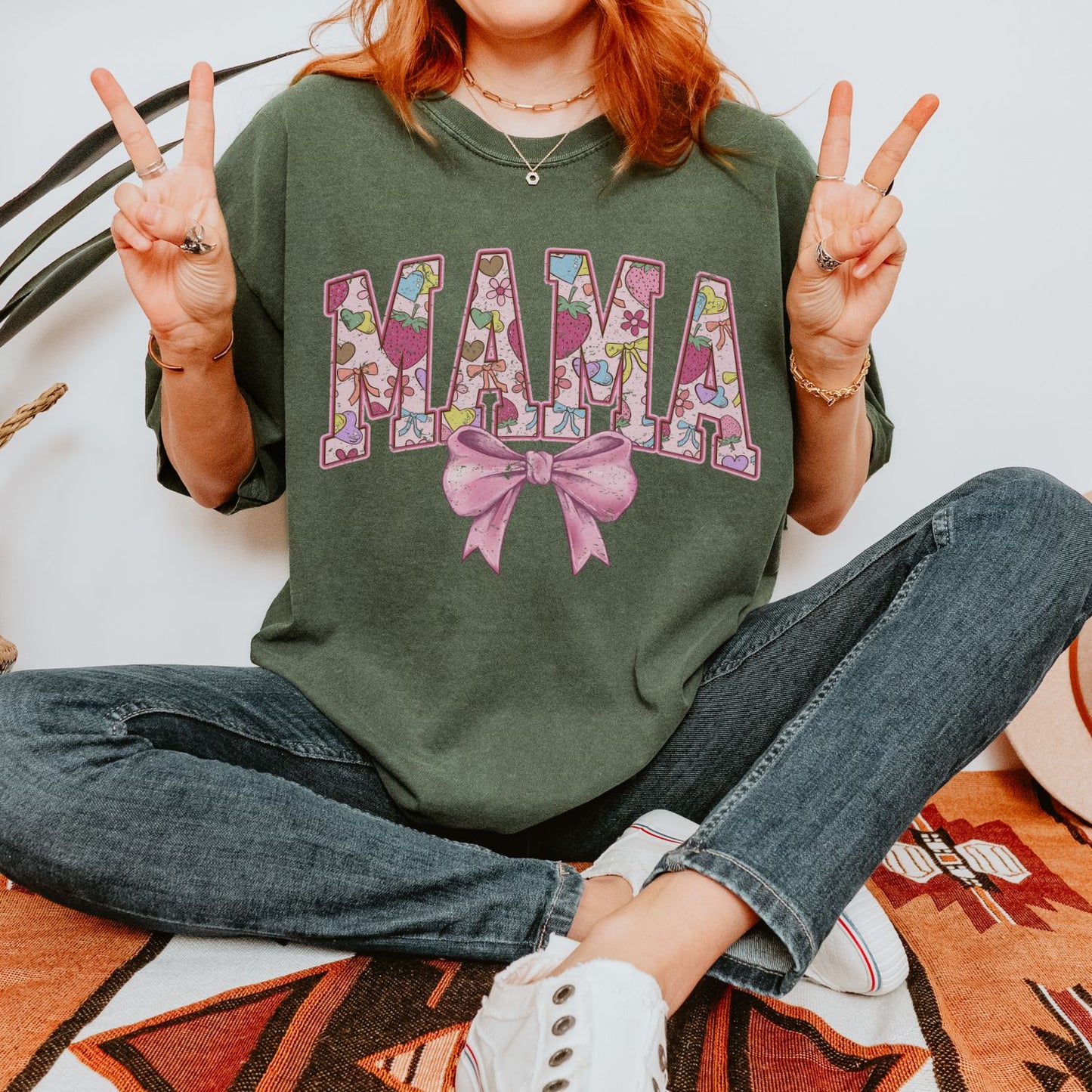 Pink Girly Mama T-Shirt