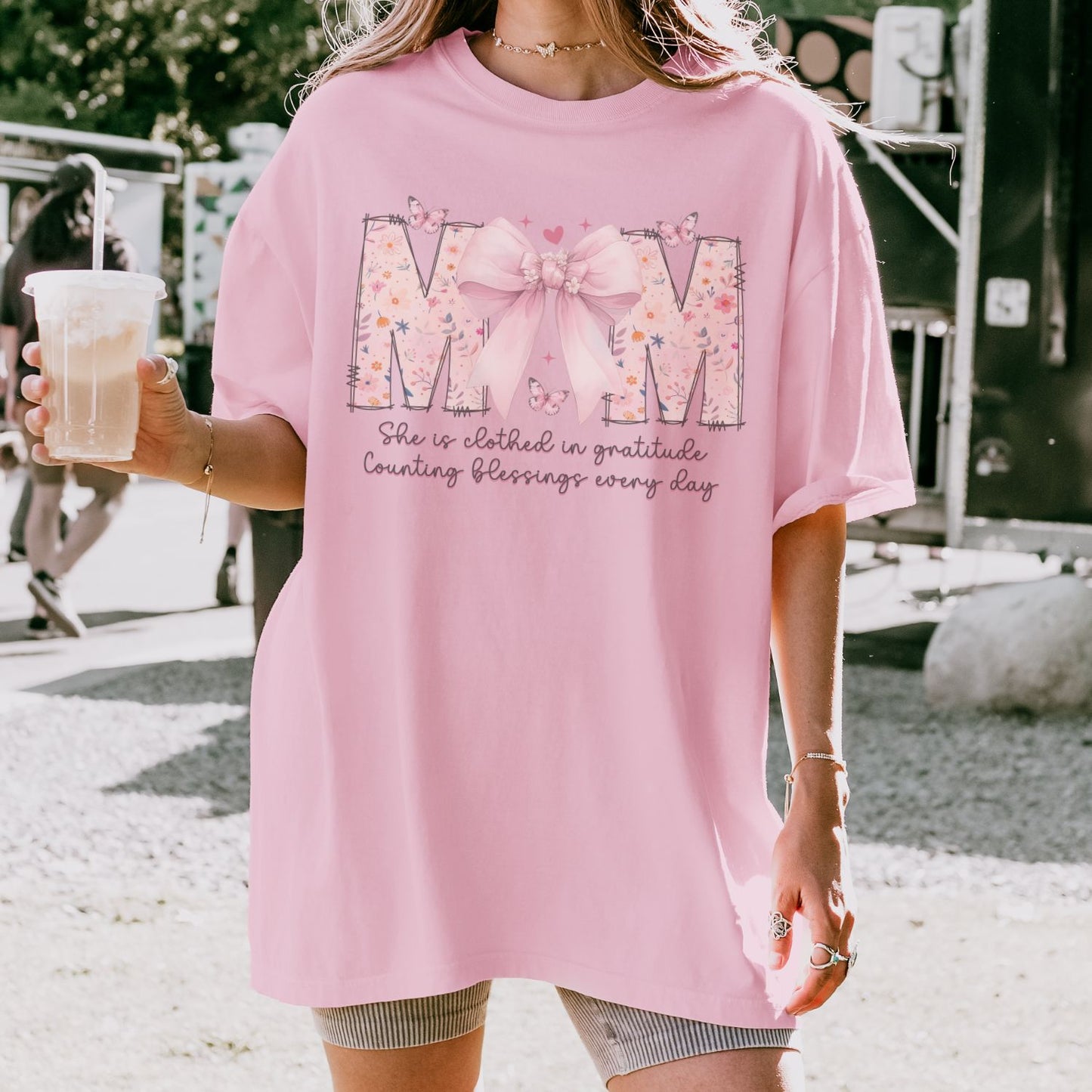 Mom She Is Clothed In Gratitude T-Shirt