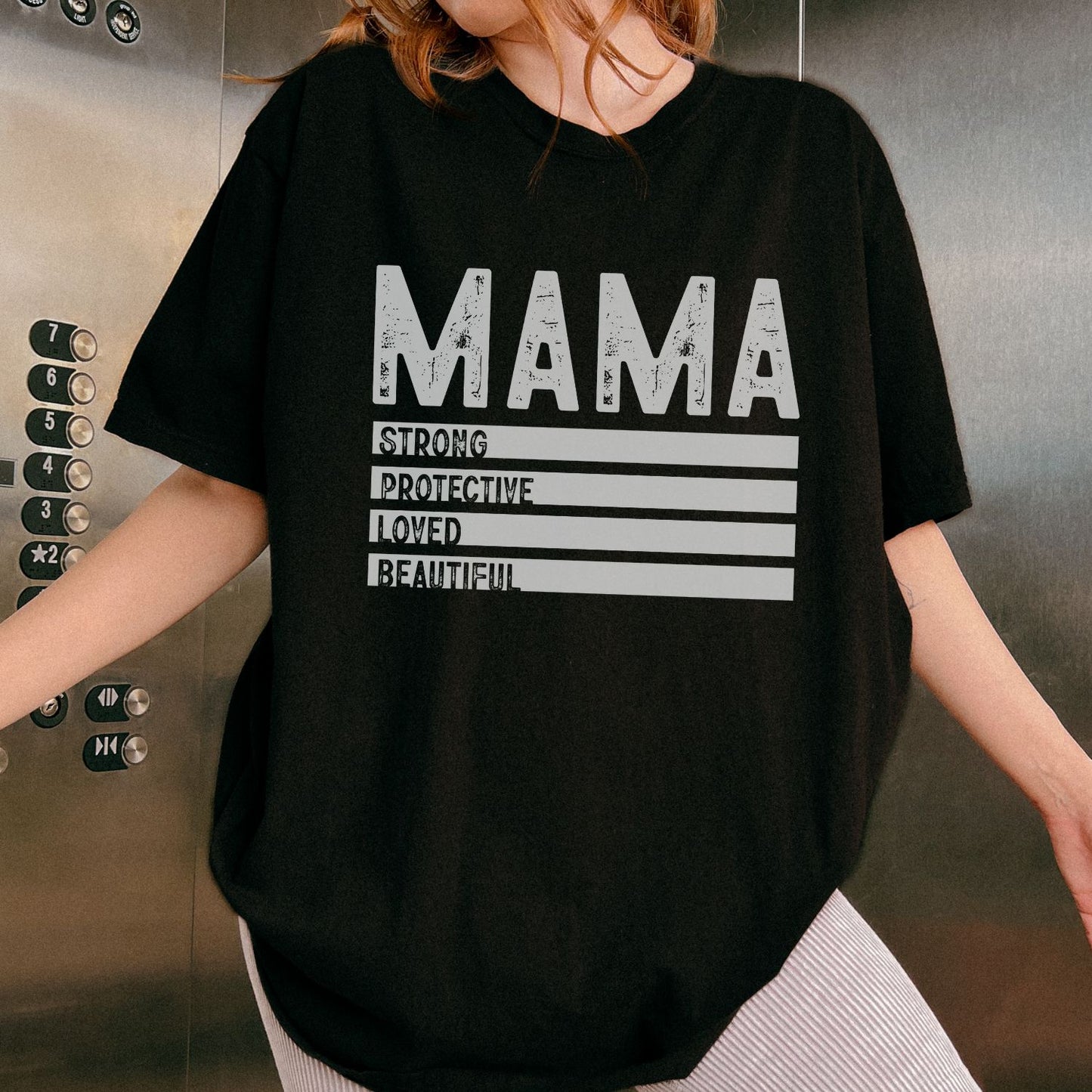 Mama Strong Protective Loved Beautiful T-Shirt