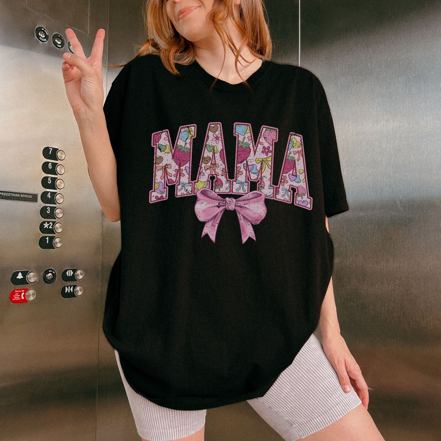 Pink Girly Mama T-Shirt