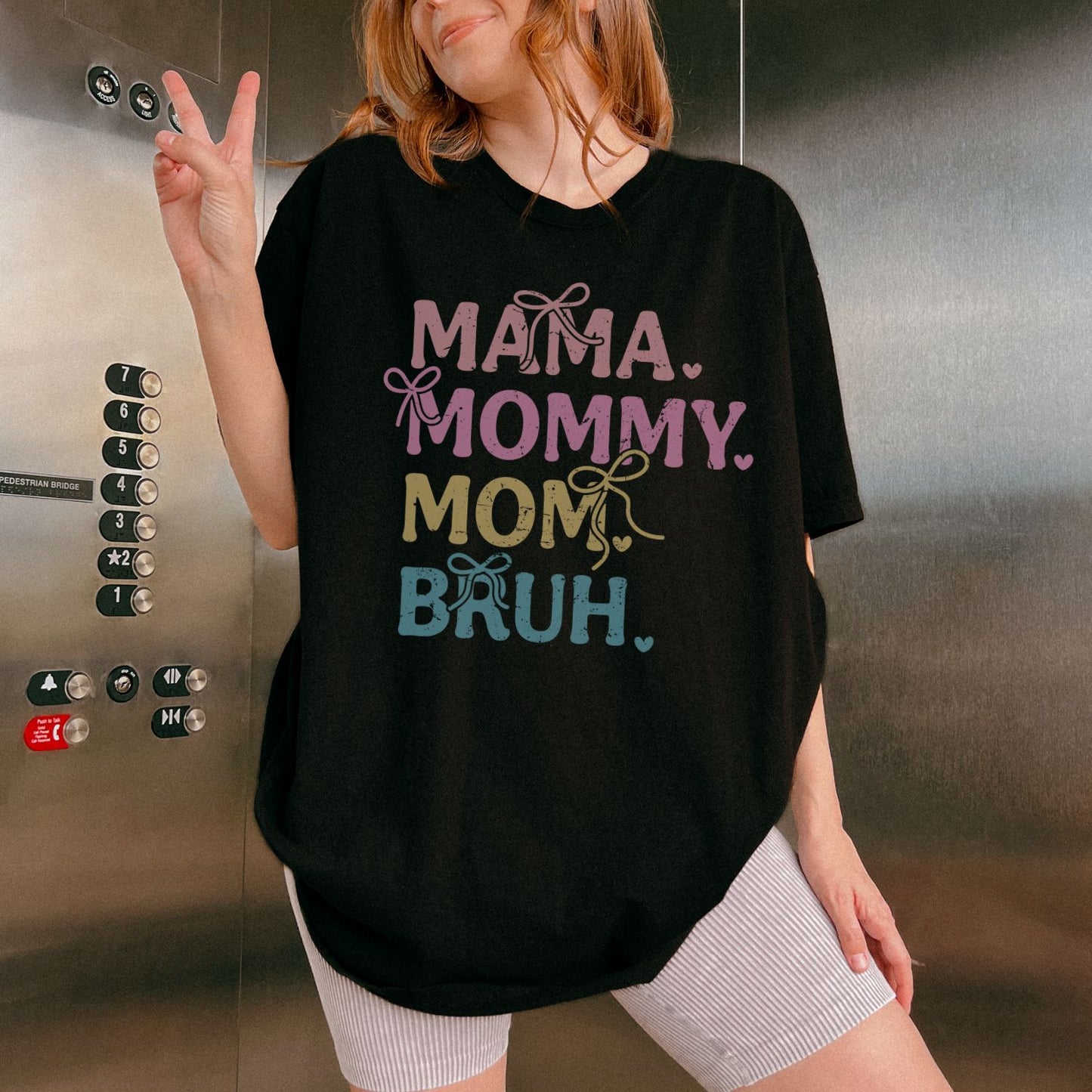 Mama Mommy Mom Bruh Coquette T-Shirt