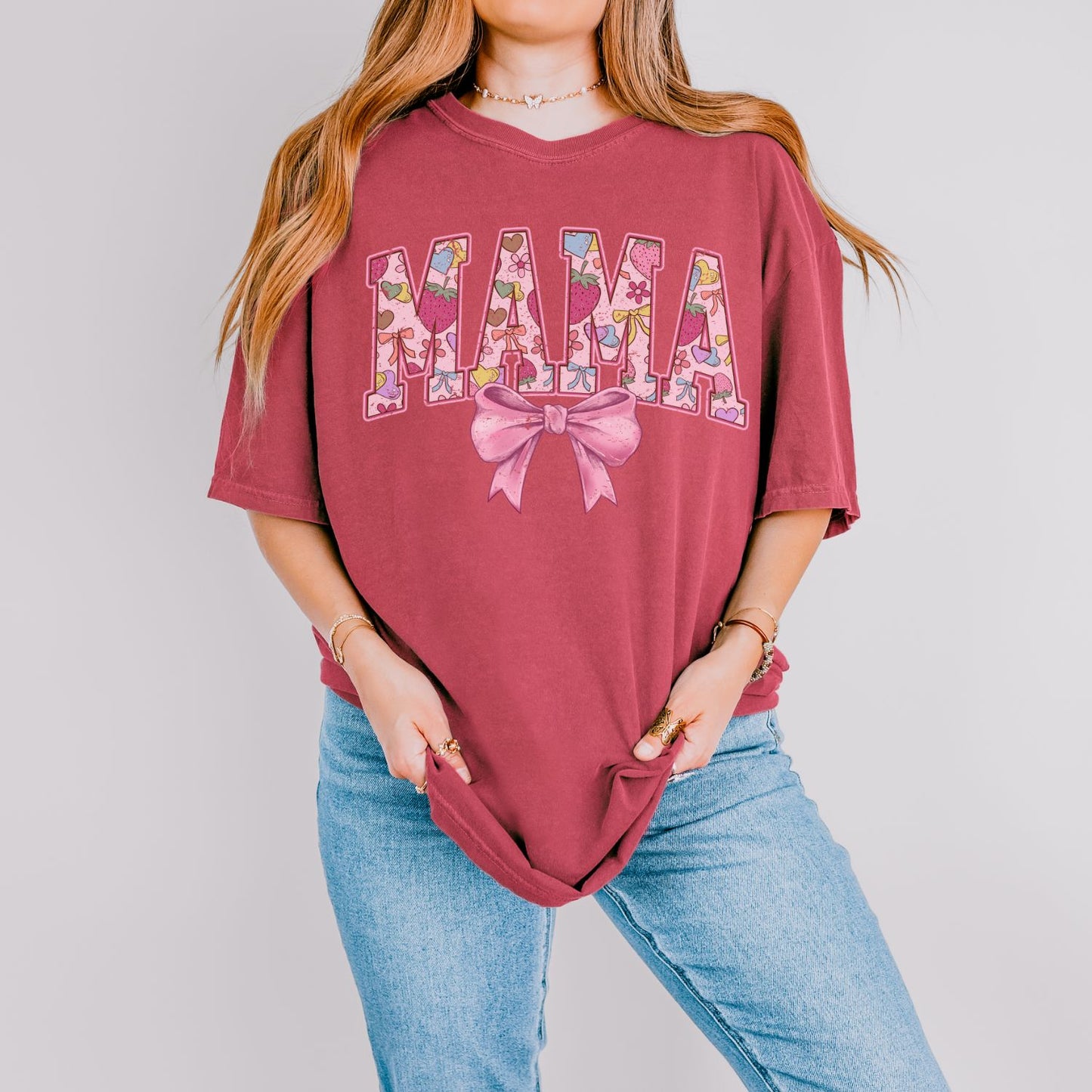 Pink Girly Mama T-Shirt