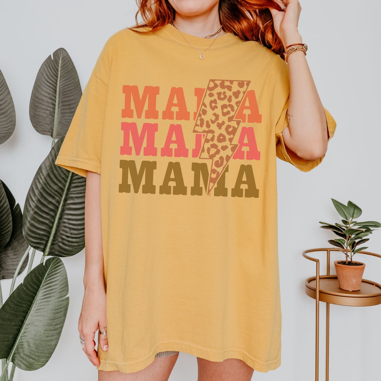 Mama Stacked Lightning T-Shirt
