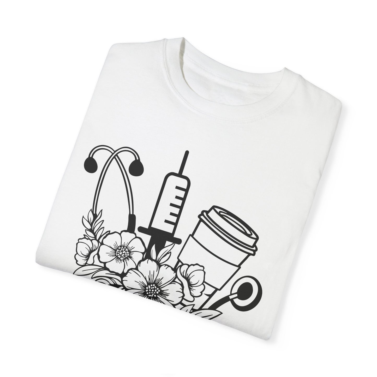 Nurse Coffee Floral T-Shirt