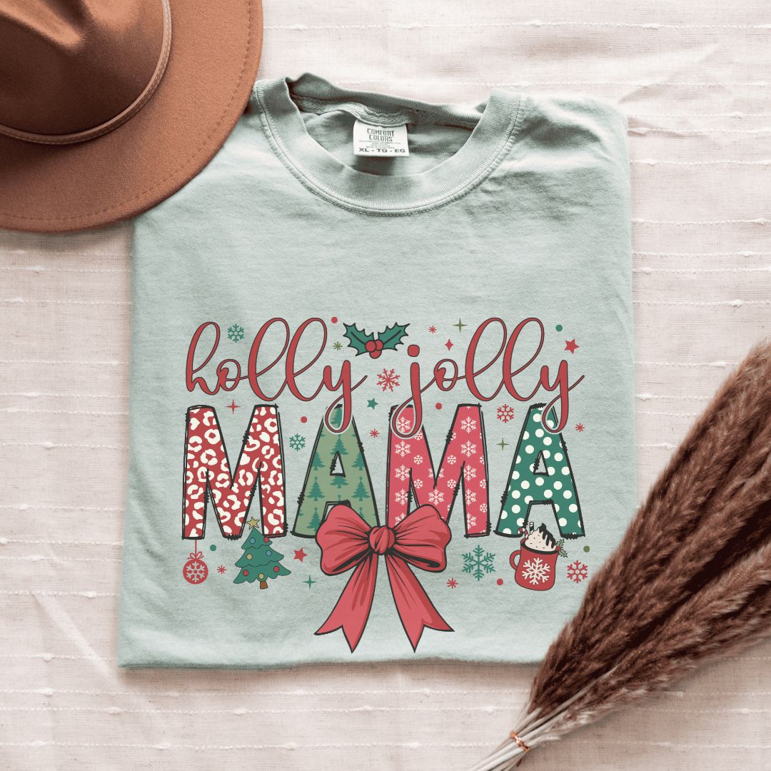 Holly Jolly Mama Coquette T-Shirt