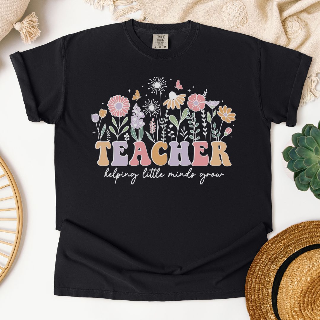 TEACHER Helping Little Minds Grow T-Shirt