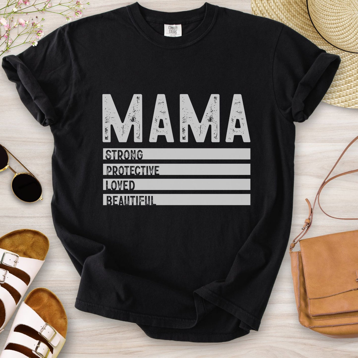 Mama Strong Protective Loved Beautiful T-Shirt