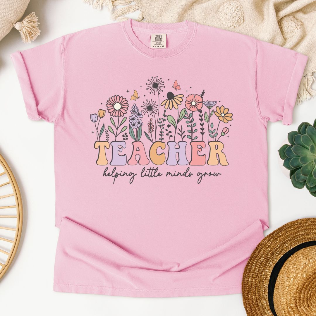 TEACHER Helping Little Minds Grow T-Shirt