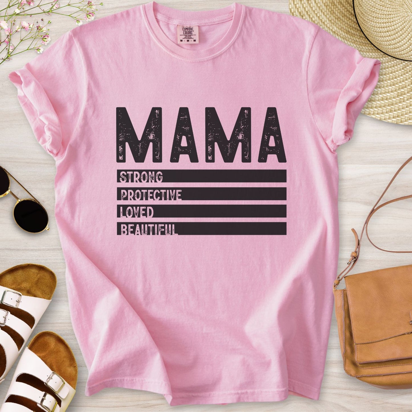 Mama Strong Protective Loved Beautiful T-Shirt