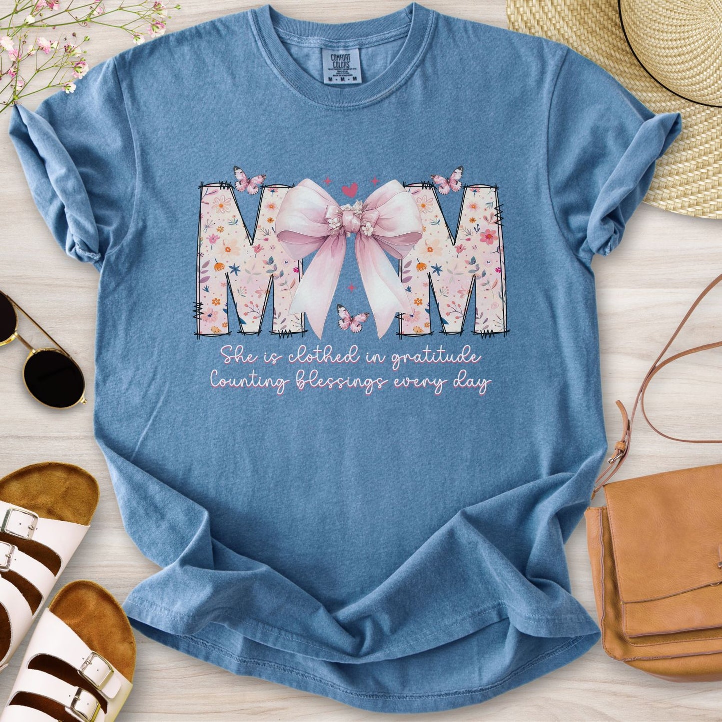 Mom She Is Clothed In Gratitude T-Shirt