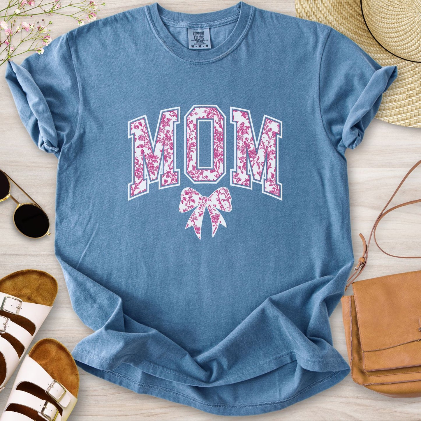 Mom Chinoiserie Pink T-Shirt