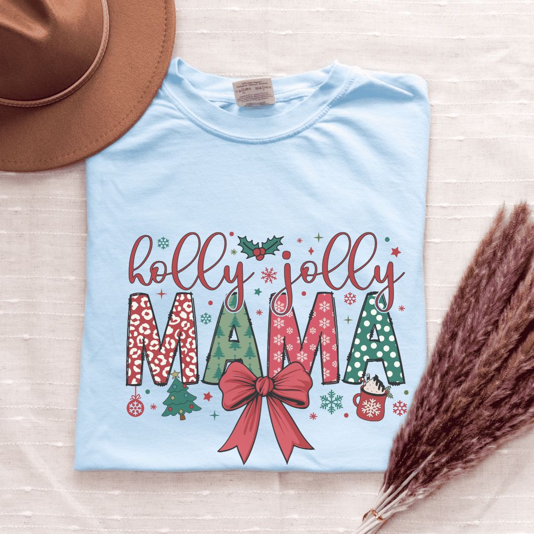 Holly Jolly Mama Coquette T-Shirt