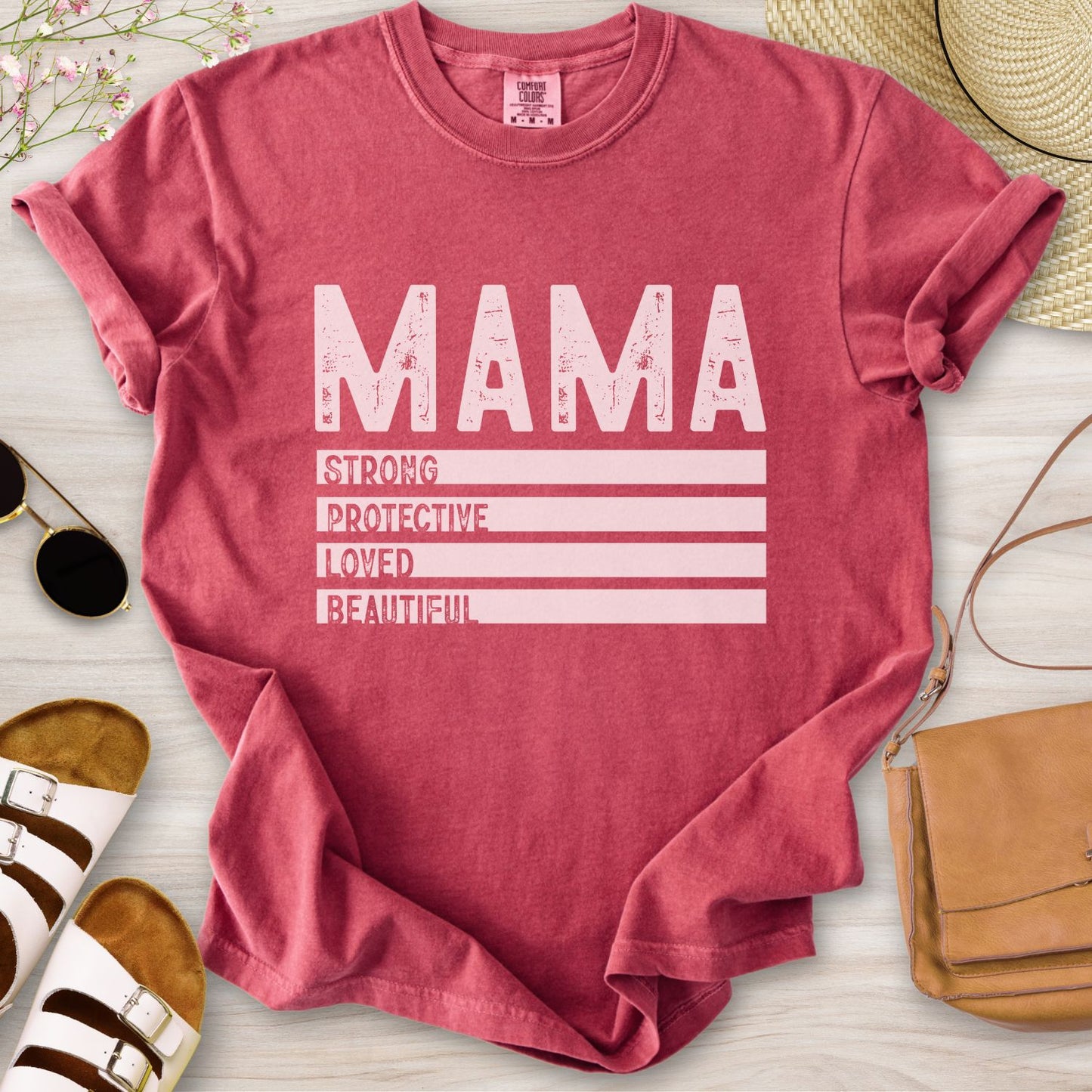 Mama Strong Protective Loved Beautiful T-Shirt