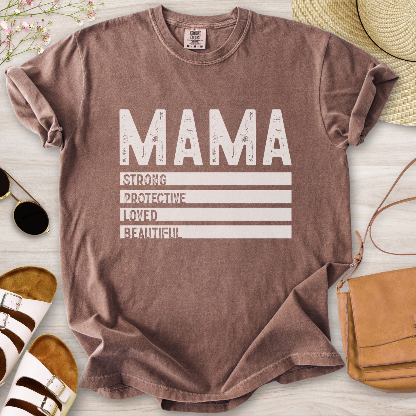 Mama Strong Protective Loved Beautiful T-Shirt