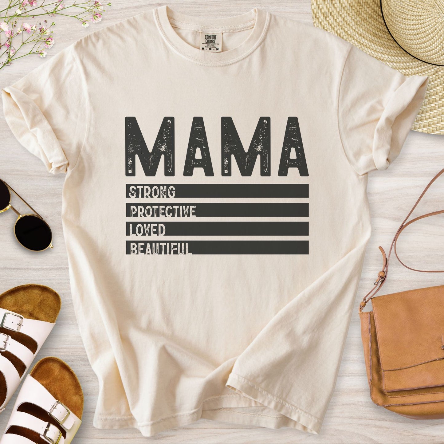 Mama Strong Protective Loved Beautiful T-Shirt