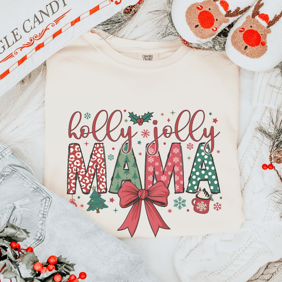 Holly Jolly Mama Coquette T-Shirt
