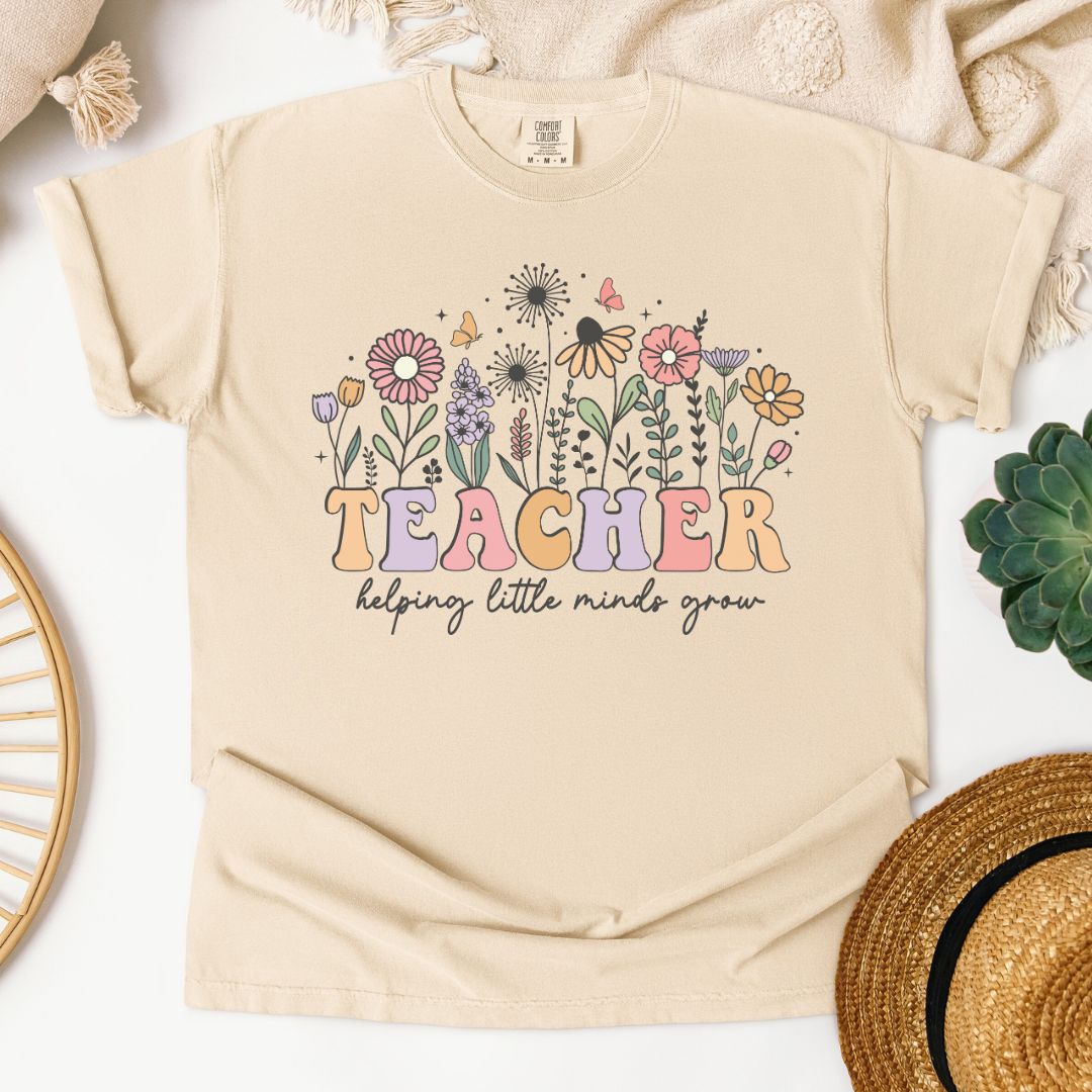 TEACHER Helping Little Minds Grow T-Shirt