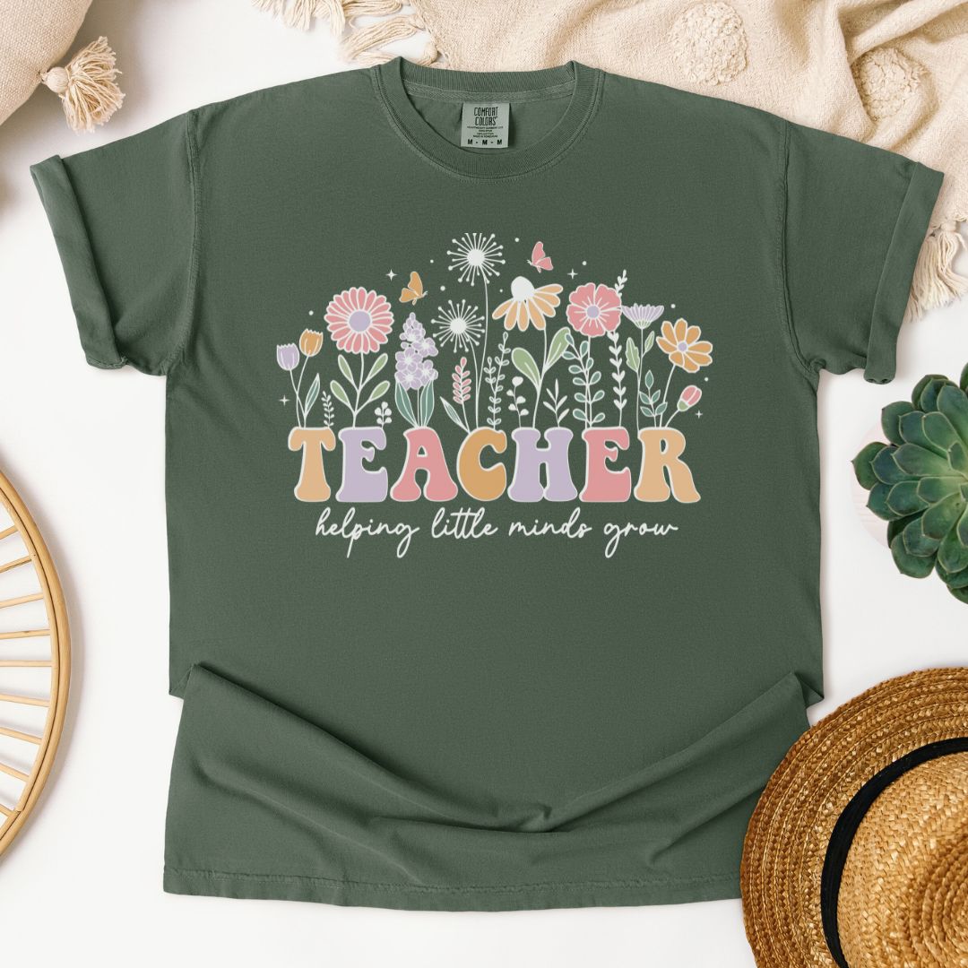 TEACHER Helping Little Minds Grow T-Shirt