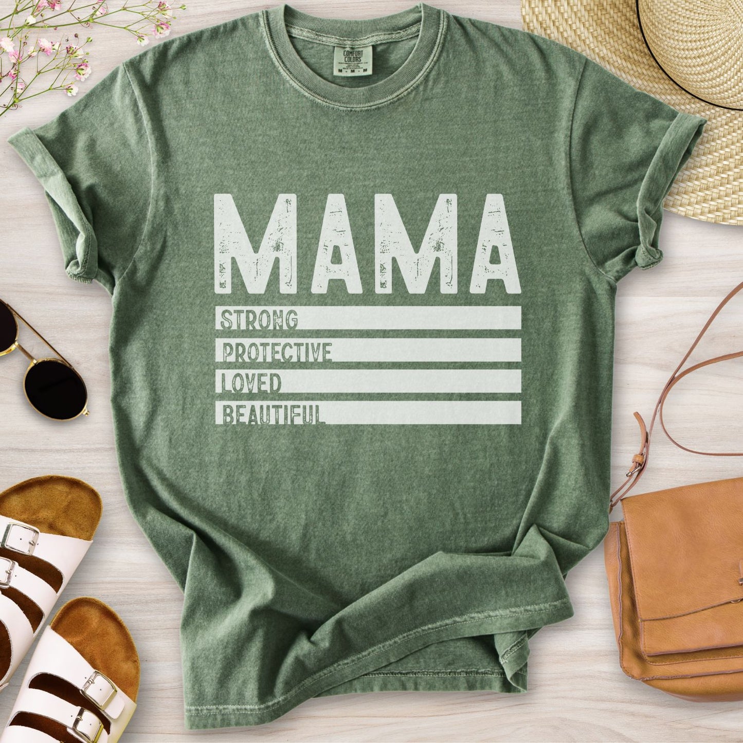 Mama Strong Protective Loved Beautiful T-Shirt