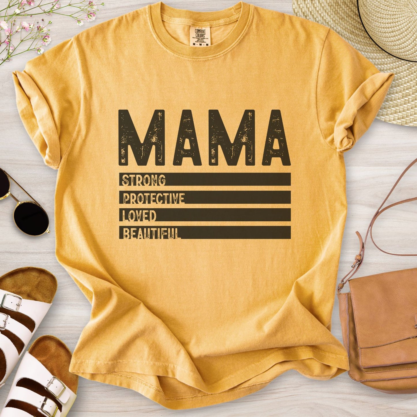 Mama Strong Protective Loved Beautiful T-Shirt
