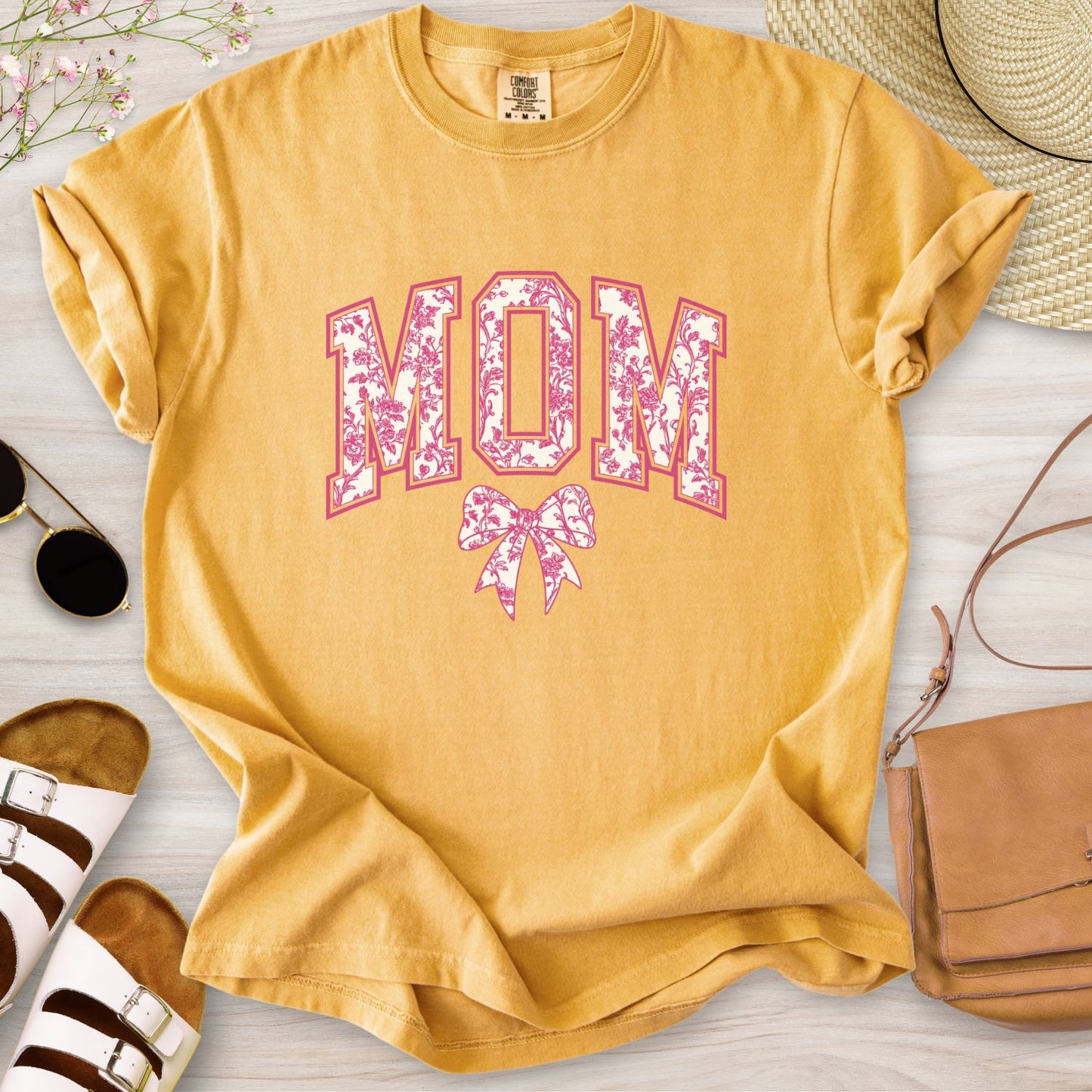 Mom Chinoiserie Pink T-Shirt