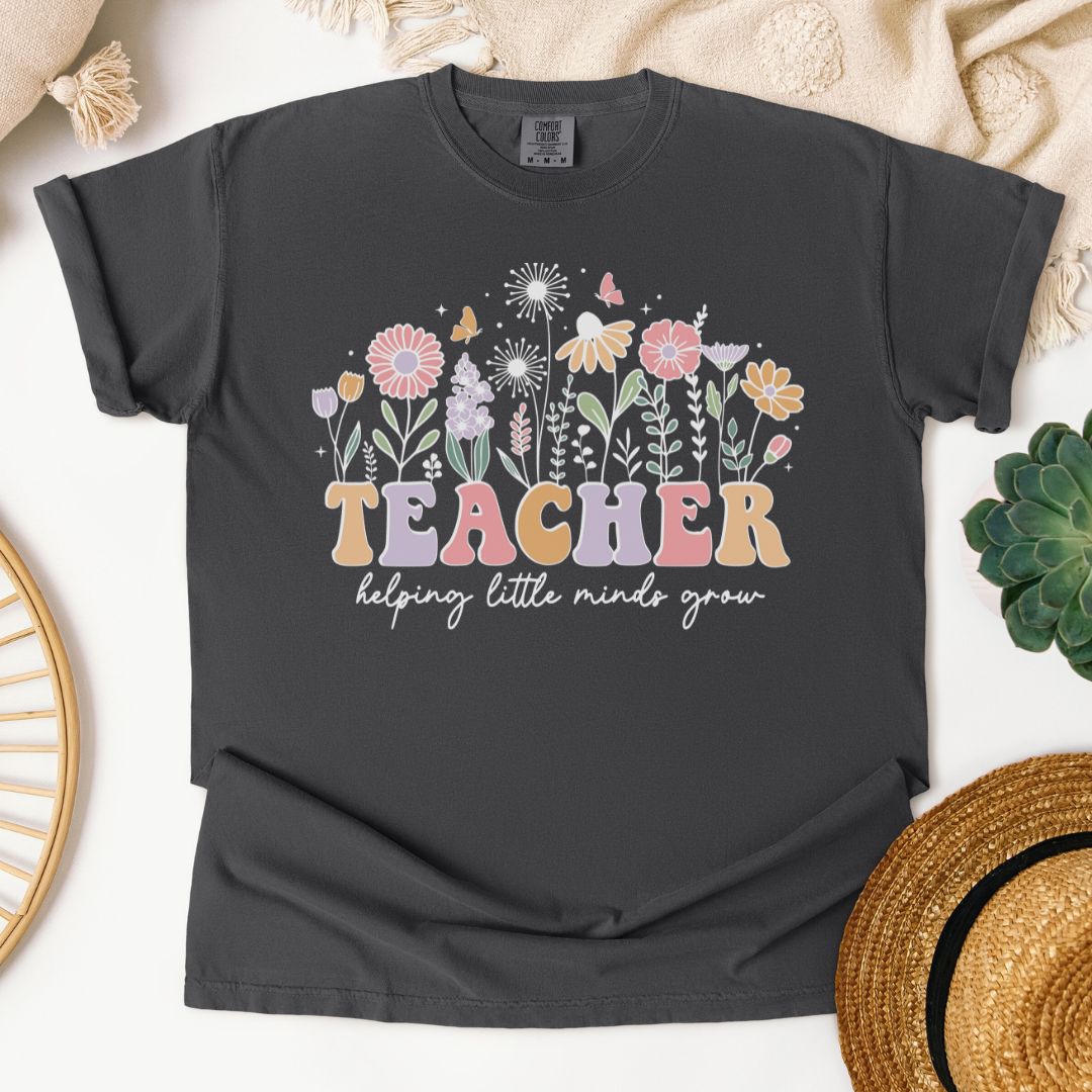 TEACHER Helping Little Minds Grow T-Shirt