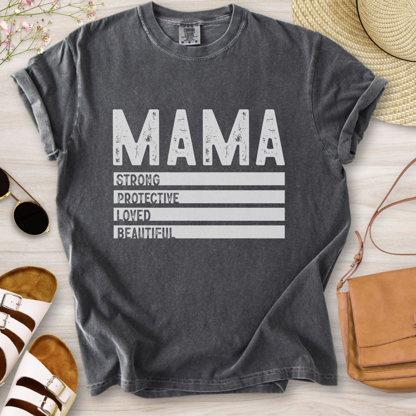 Mama Strong Protective Loved Beautiful T-Shirt