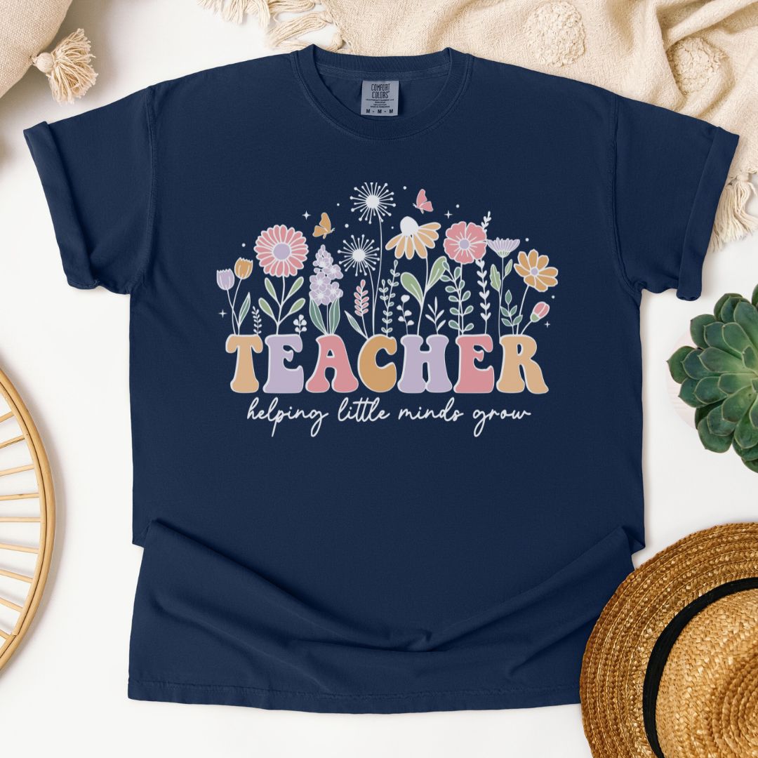 TEACHER Helping Little Minds Grow T-Shirt