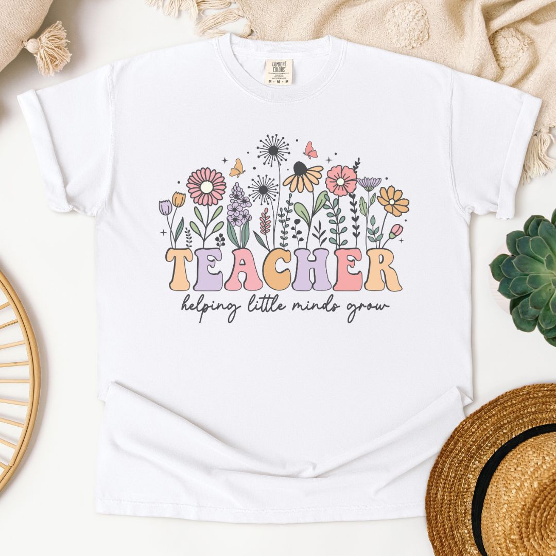 TEACHER Helping Little Minds Grow T-Shirt
