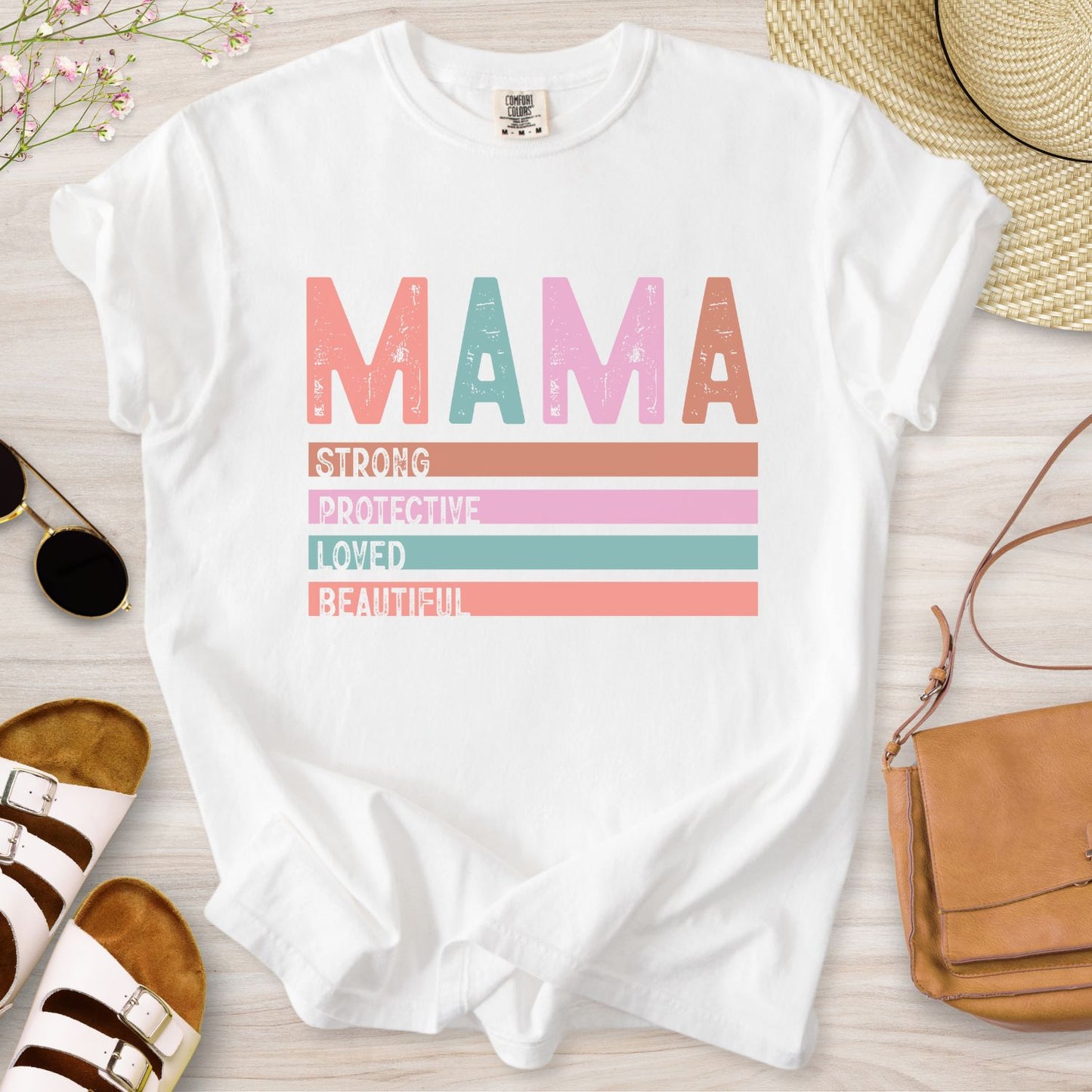 Mama Strong Protective Loved Beautiful T-Shirt