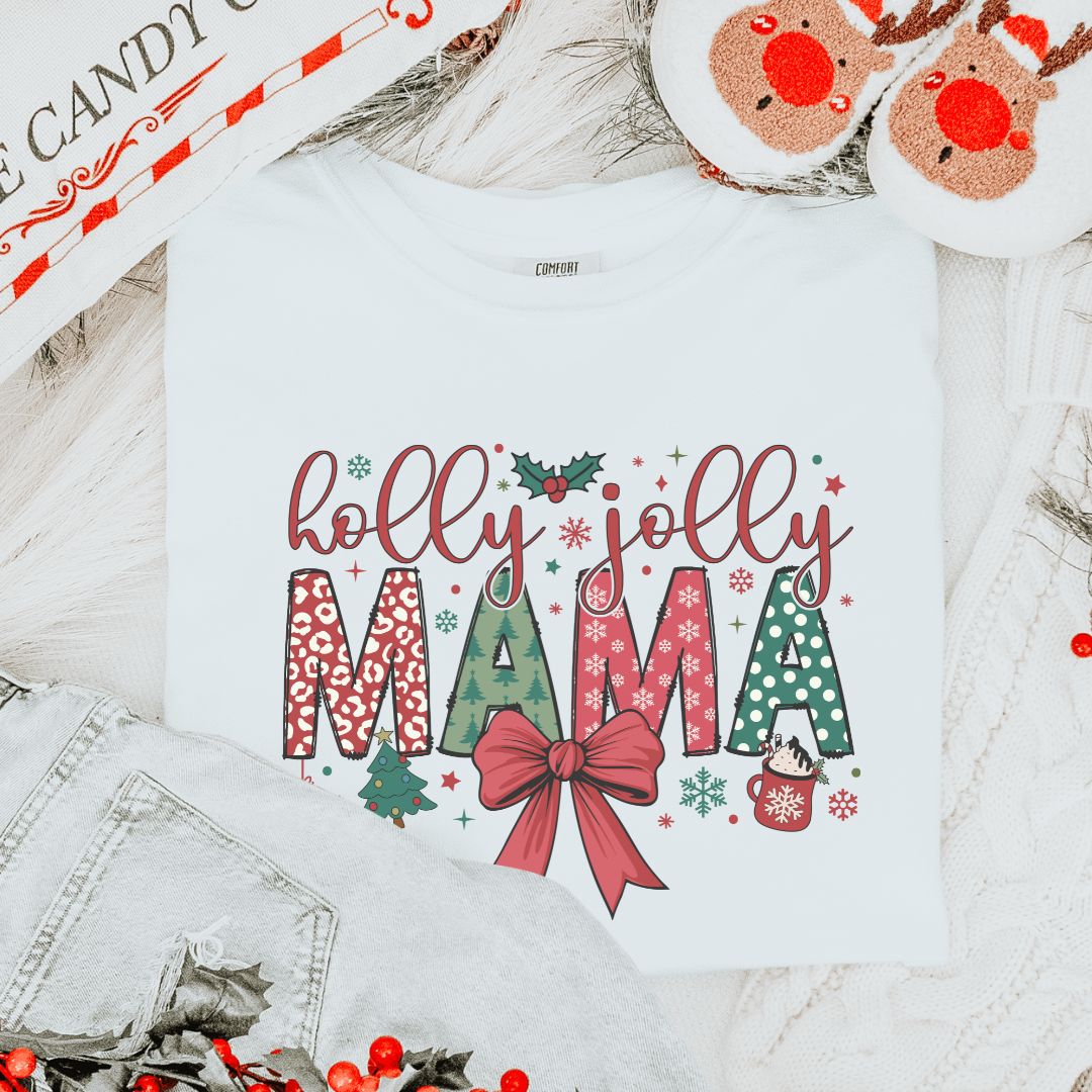 Holly Jolly Mama Coquette T-Shirt