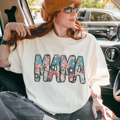 Mama Floral Daisy T-Shirt