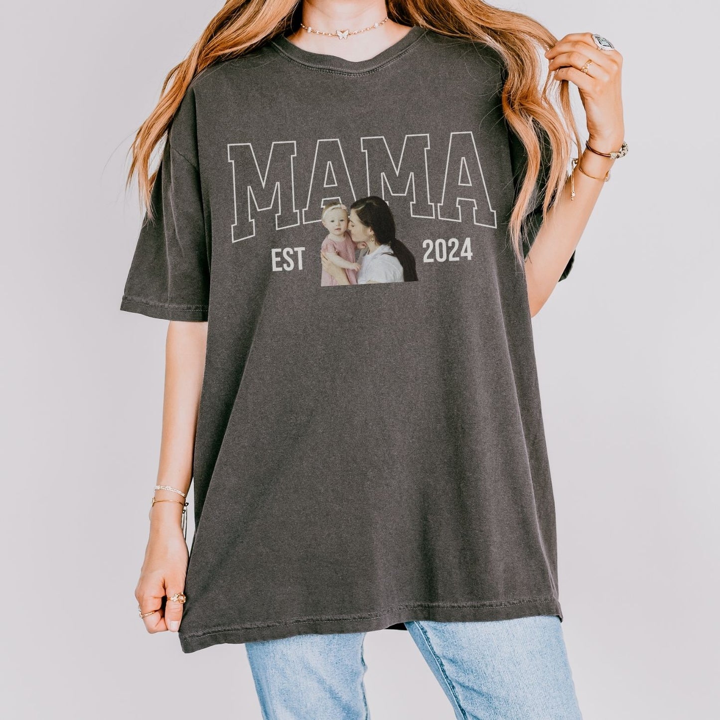 Personalized MAMA Portrait T-Shirt