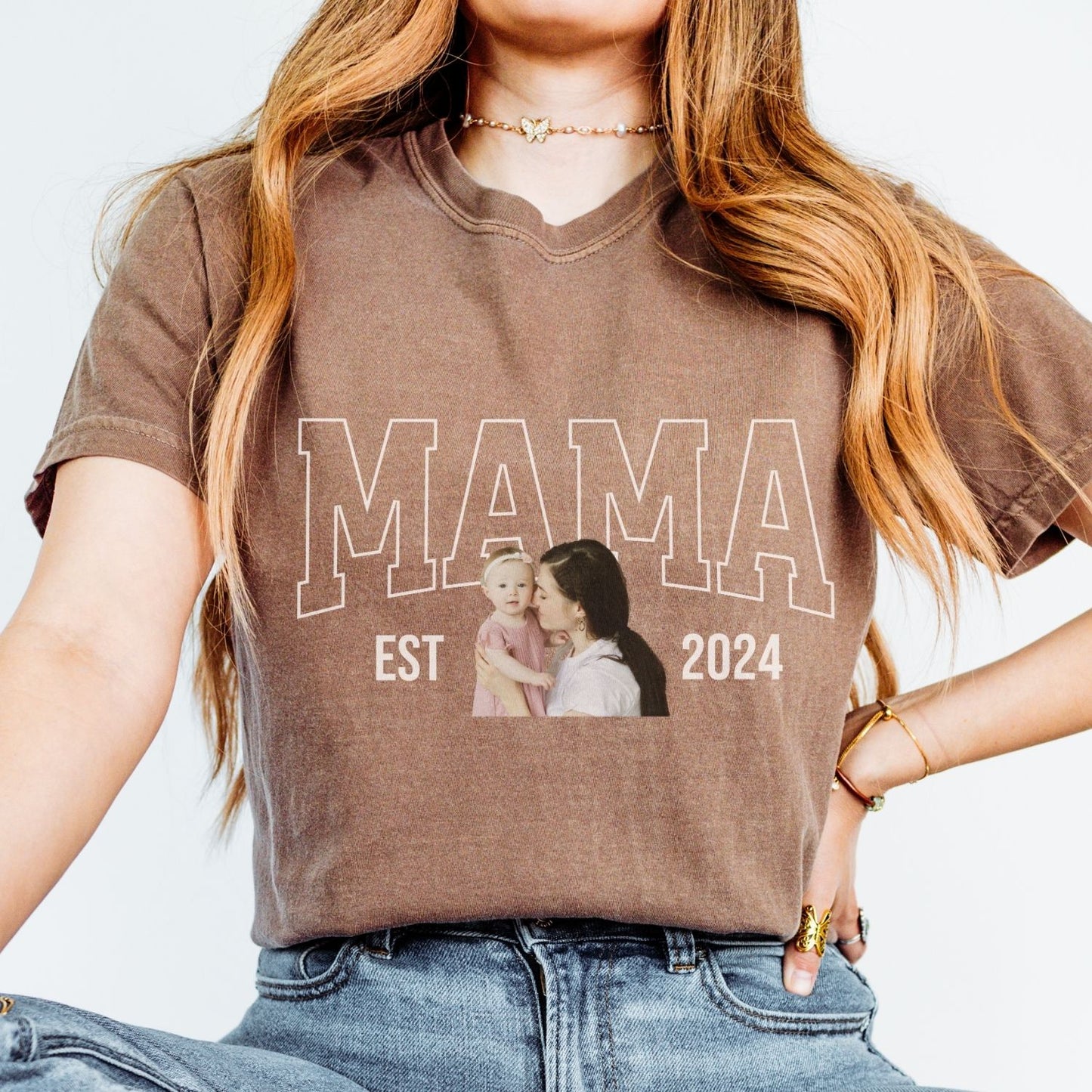 Personalized MAMA Portrait T-Shirt