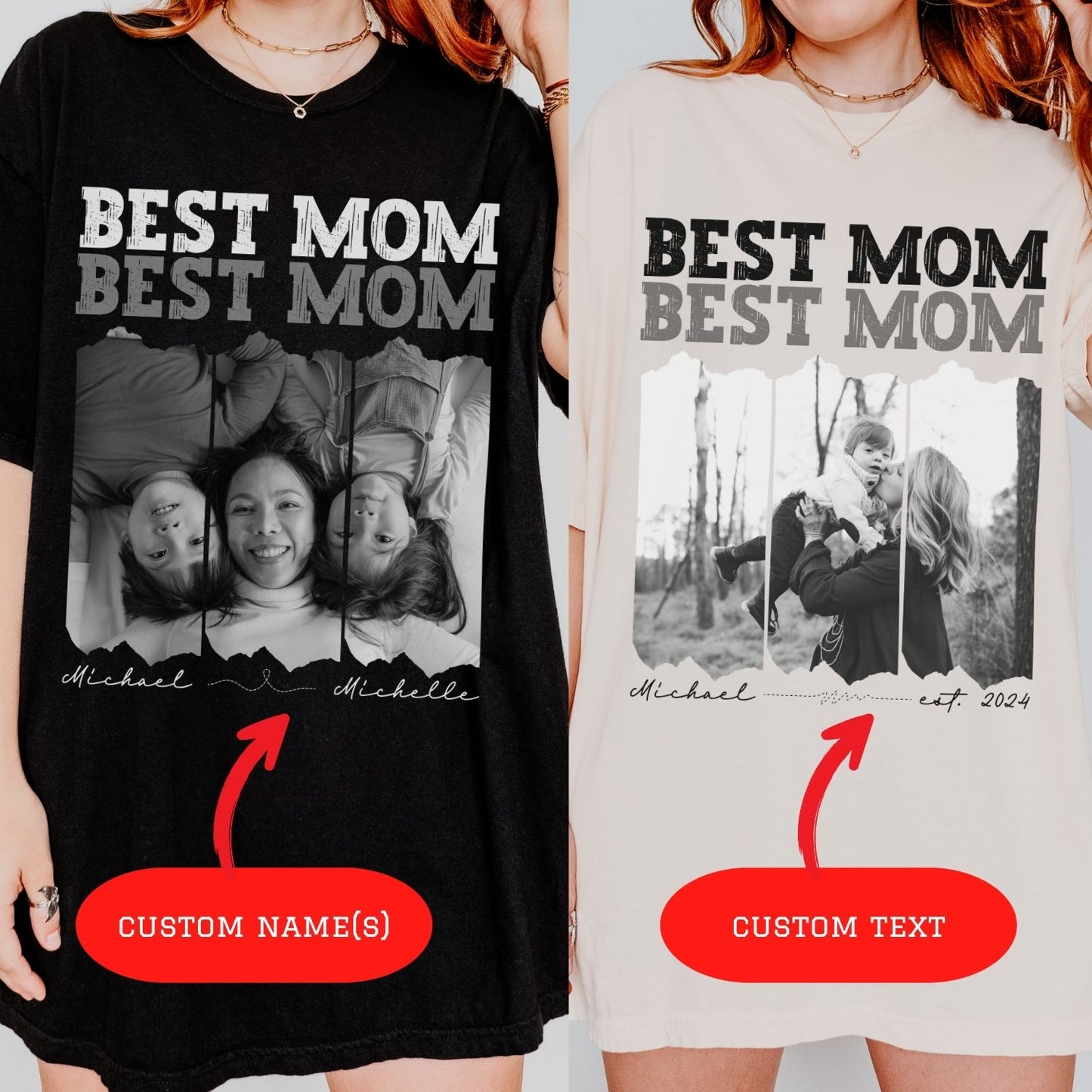 Personalized Best Mom T-Shirt