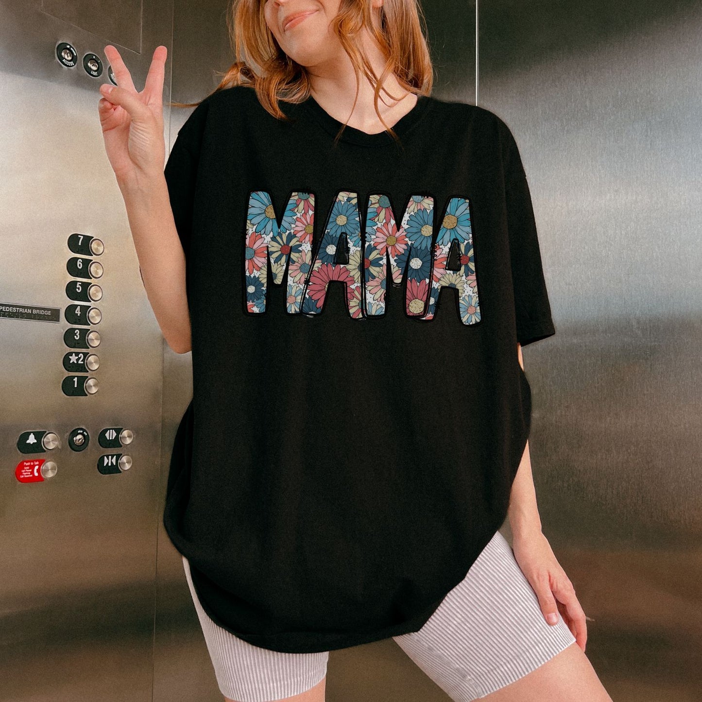 Mama Floral Daisy T-Shirt