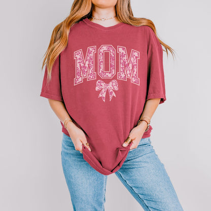 Mom Chinoiserie Pink T-Shirt