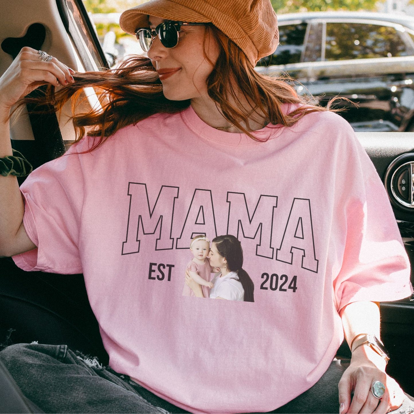 Personalized MAMA Portrait T-Shirt