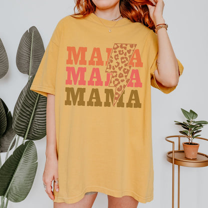Mama Stacked Lightning T-Shirt