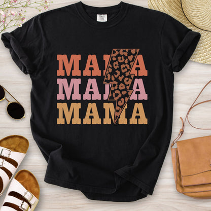 Mama Stacked Lightning T-Shirt
