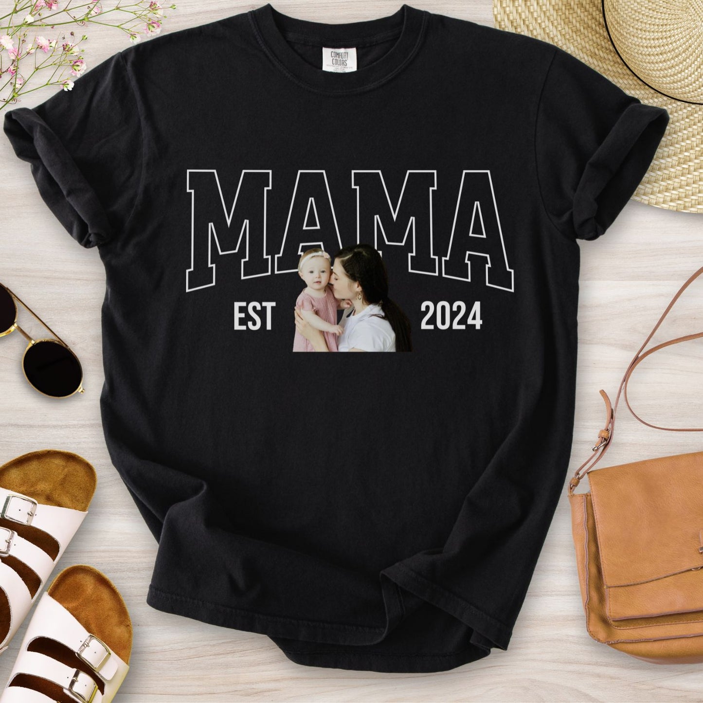 Personalized MAMA Portrait T-Shirt