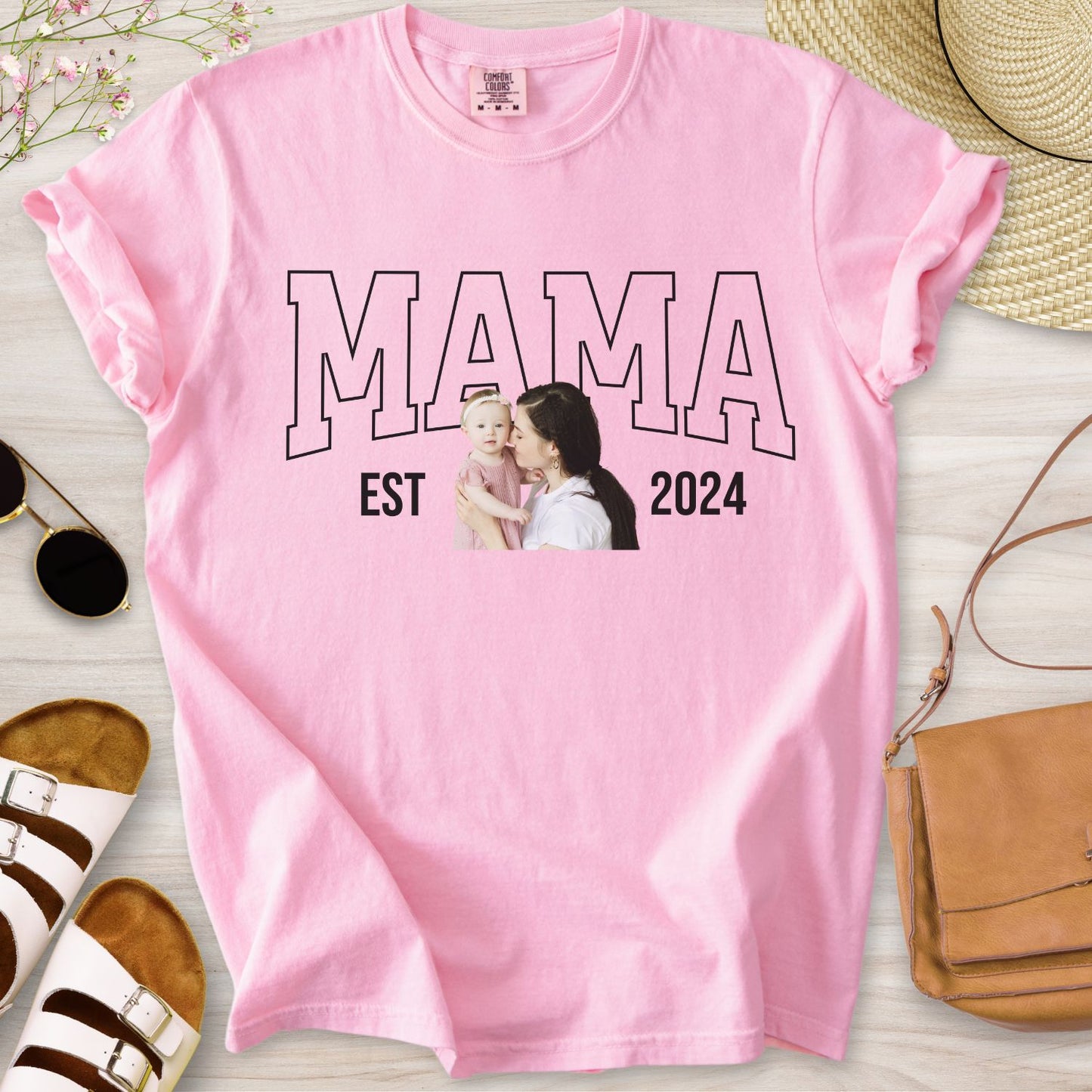 Personalized MAMA Portrait T-Shirt