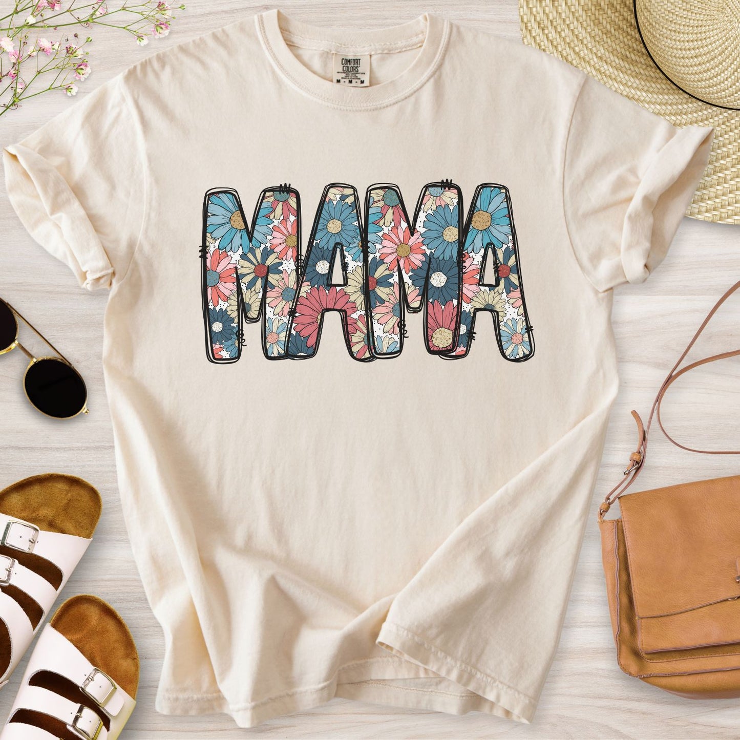 Mama Floral Daisy T-Shirt