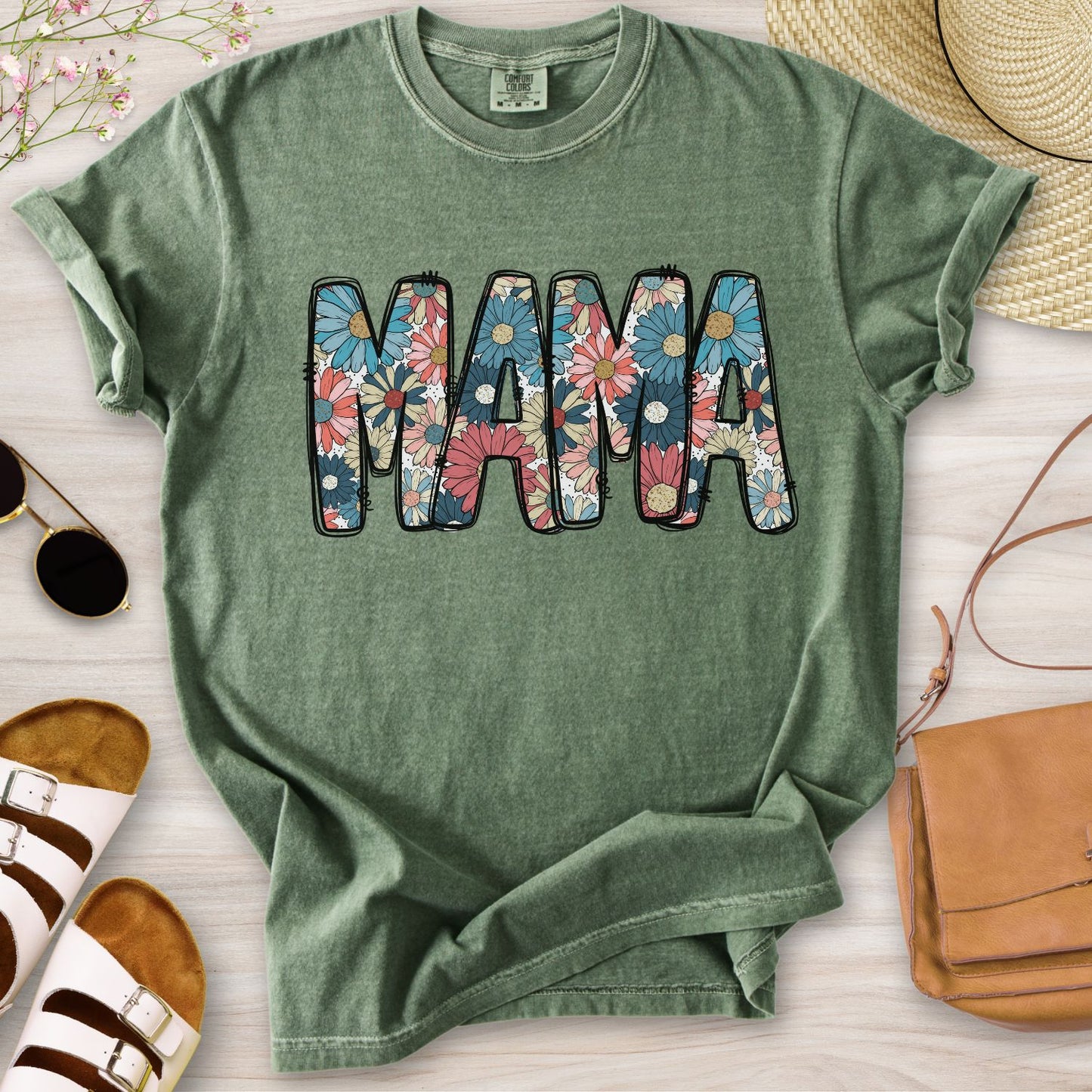 Mama Floral Daisy T-Shirt