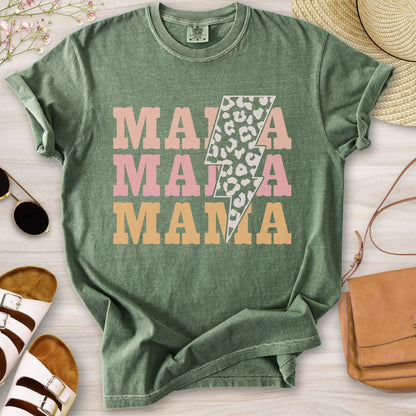 Mama Stacked Lightning T-Shirt