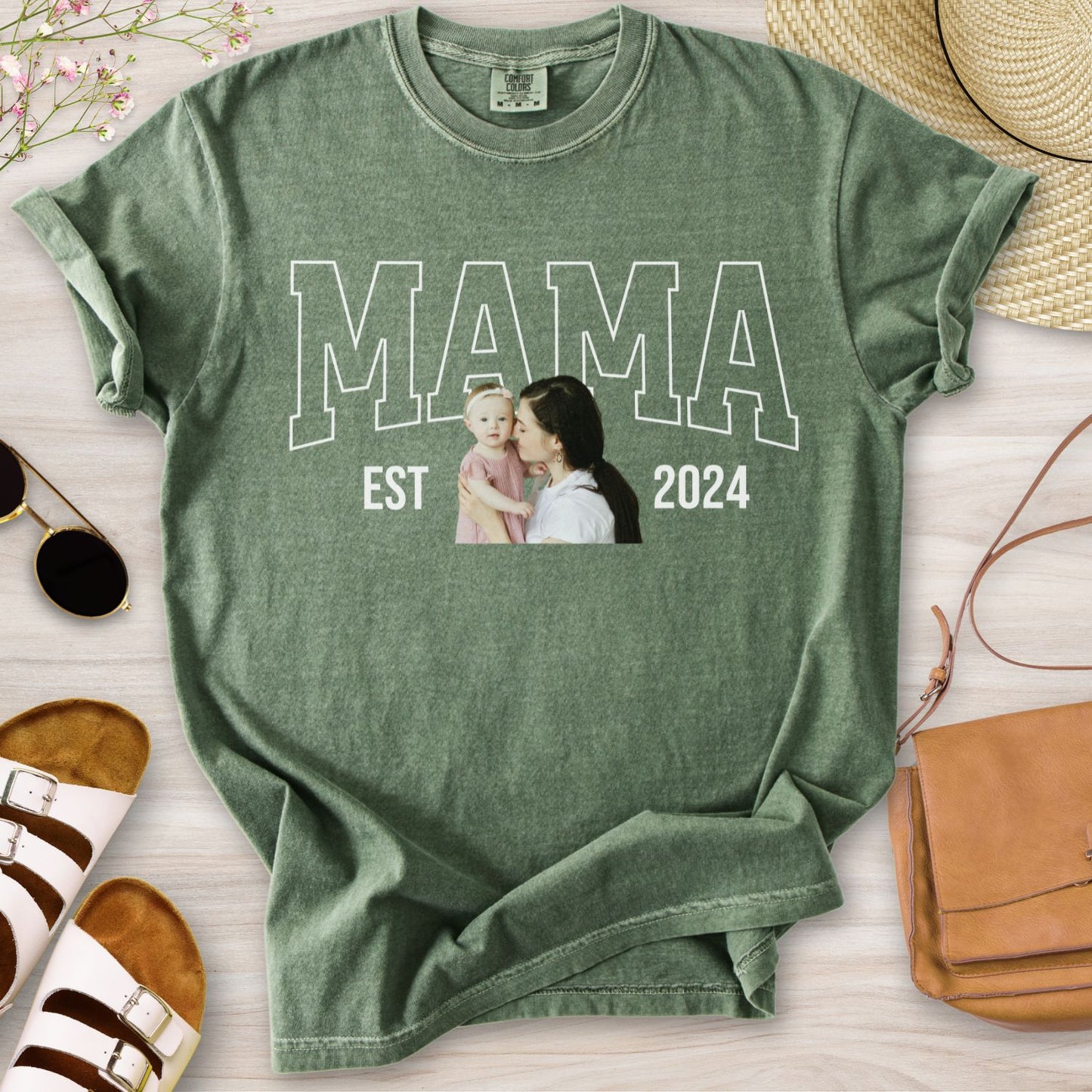 Personalized MAMA Portrait T-Shirt